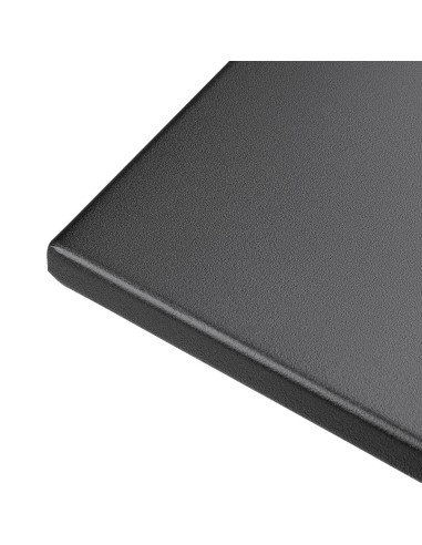 Table de terrasse carrée Bolero noire 600mm - style industriel