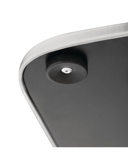 Pied de table carré Bolero en inox 304 - 680 mm