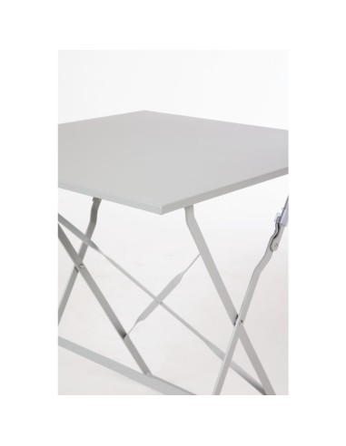 Table de terrasse carrée Bolero gris 600mm - 125kg
