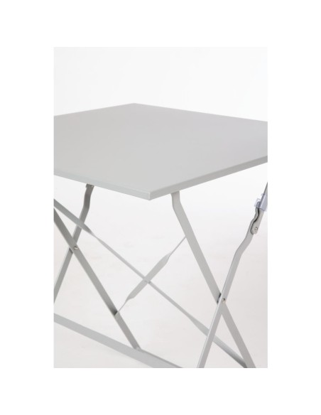 Table de terrasse carrée Bolero gris 600mm - 125kg