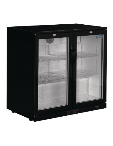 Arrière-bar Polar Série G noir 208L - 180 bouteilles