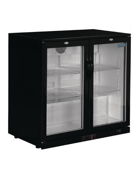 Arrière-bar Polar Série G noir 208L - 180 bouteilles