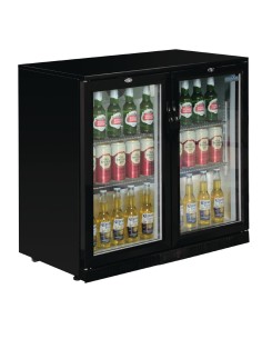 Arrière-bar Polar Série G noir 208L - 180 bouteilles 2