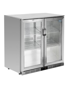 Arrière-bar Polar 208L à deux portes pivotantes - 180 bouteilles