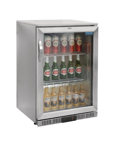 Arrière-bar Polar Série G inox 138L - 108 bouteilles