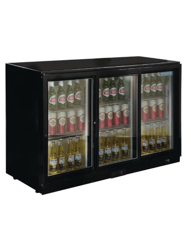 Arrière-bar 3 portes coulissantes Polar Série G 330L noir