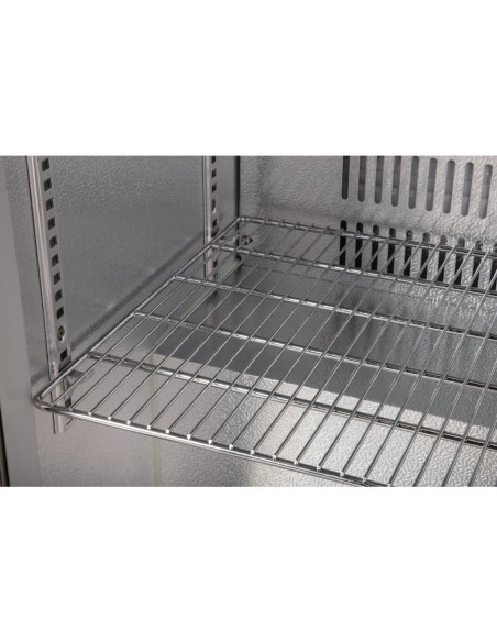 Arrière-bar trois portes Polar Série G inox 330L - 270 bouteilles