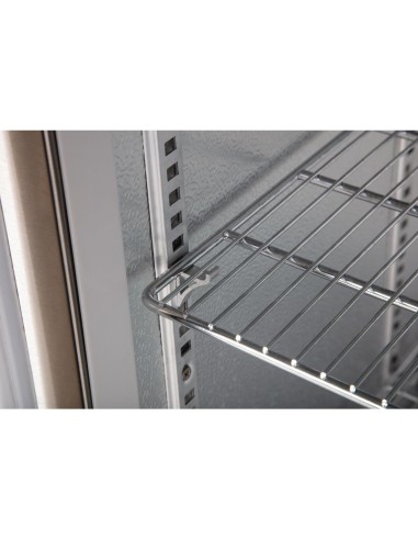 Arrière-bar trois portes Polar Série G inox 330L - 270 bouteilles