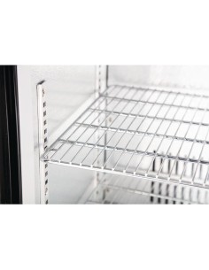Arrière-bar trois portes coulissantes Polar Série G noir 320L 2