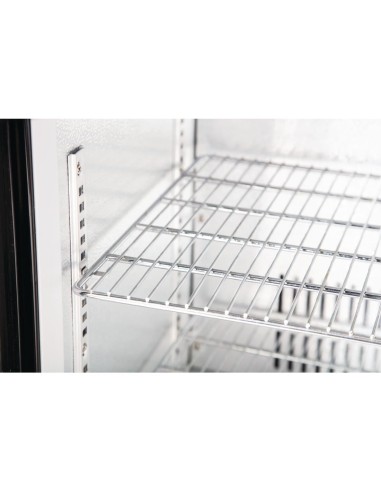 Arrière-bar trois portes coulissantes Polar Série G noir 320L