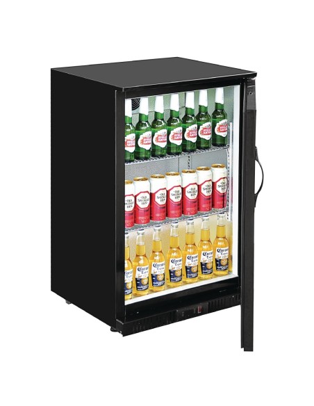 Arrière-bar Polar Série G 900mm 138L noir - 108 bouteilles