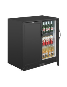 Arrière-bar Polar Série G noir 208L - 2 portes pleines 2