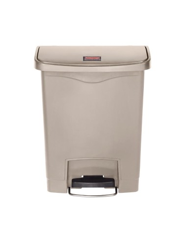 Poubelle à pédale Slim Jim 30L beige - Compacte et silencieuse
