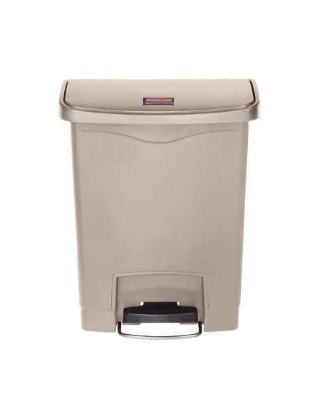 Poubelle à pédale Slim Jim 30L beige - Compacte et silencieuse