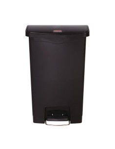 Poubelle à pédale Rubbermaid Slim Jim 50L noir - compacte et hygiénique