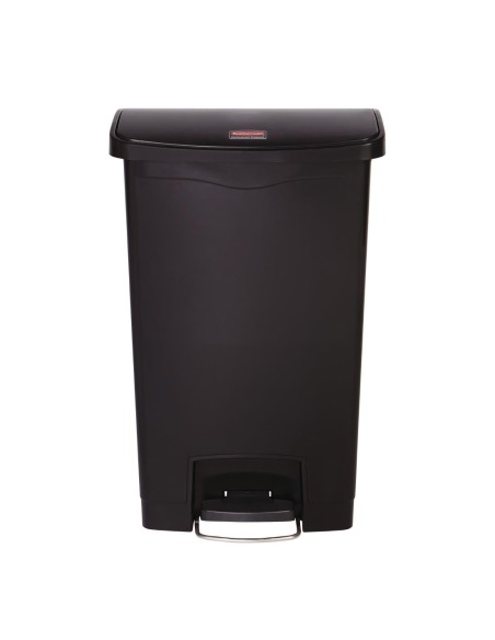 Poubelle à pédale Rubbermaid Slim Jim 50L noir - compacte et hygiénique