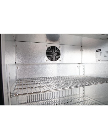 Arrière-bar Polar Série G 900mm 138L noir - 108 bouteilles