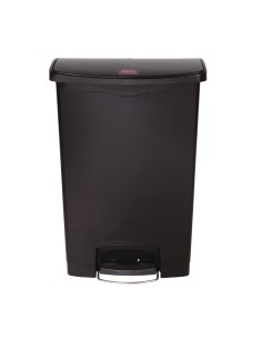 Poubelle à pédale Rubbermaid Slim Jim 90 L noir - compacte et robuste
