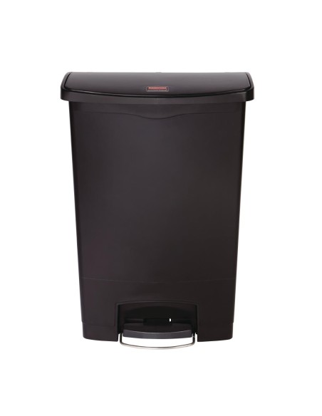 Poubelle à pédale Rubbermaid Slim Jim 90 L noir - compacte et robuste