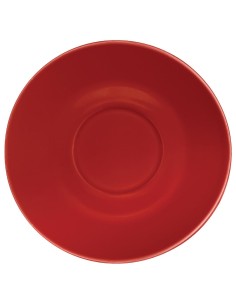 Soucoupes rouges Olympia Café 228ml/340ml - Lot de 12