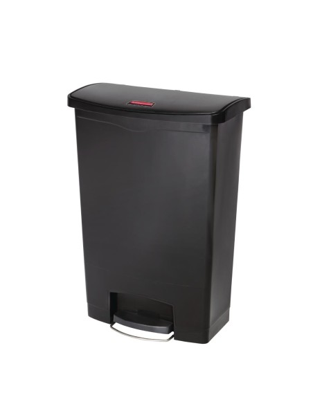Poubelle à pédale Rubbermaid Slim Jim 90 L noir - compacte et robuste