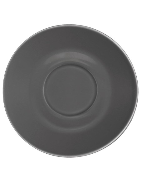 Soucoupes gris 228/340ml Olympia Café - Lot de 12