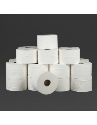 Rouleaux papier toilette 2 plis Jantex Micro 125m - lot de 24
