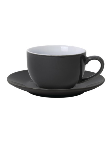 Soucoupes gris 228/340ml Olympia Café - Lot de 12
