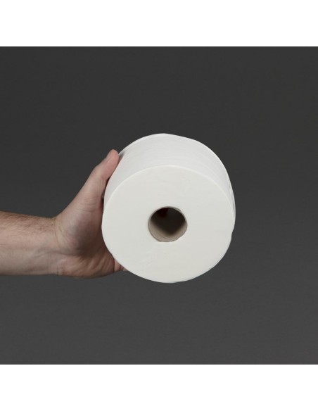 Rouleaux papier toilette 2 plis Jantex Micro 125m - lot de 24