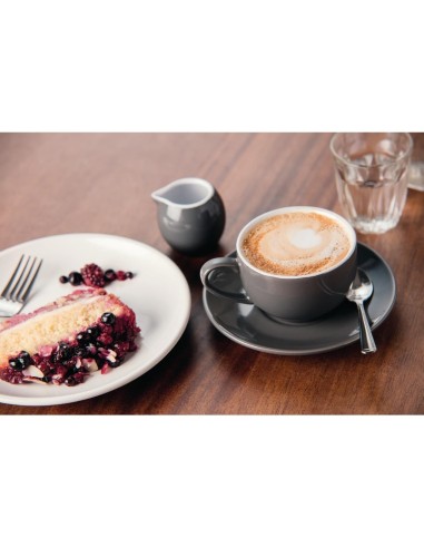 Soucoupes gris 228/340ml Olympia Café - Lot de 12