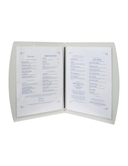 Protège-menu noir Rio Securit A4 - Securit