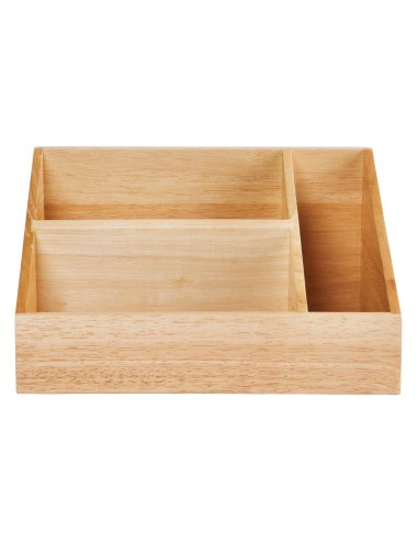 Présentoir boissons chaudes en bois Olympia - 150x160x285 mm