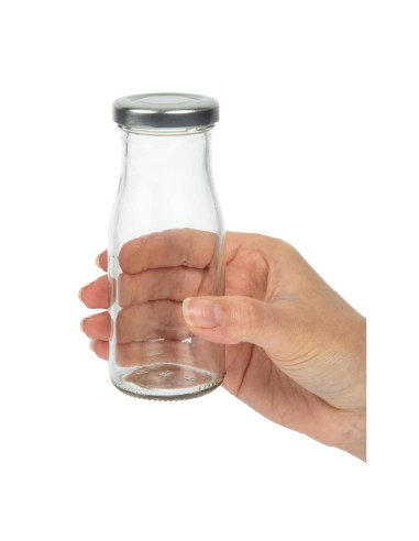 Couvercles métal 53mm pour mini bouteilles de lait - lot de 18