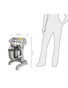 Batteur planétaire Buffalo 9L 550W - robuste et sécurisé 2