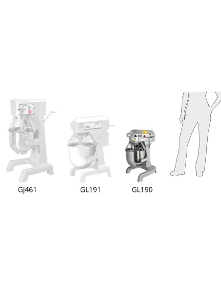 Batteur planétaire Buffalo 9L 550W - robuste et sécurisé