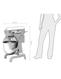 Batteur planétaire Buffalo 20L 1100W - 1,1kW professionnel 2
