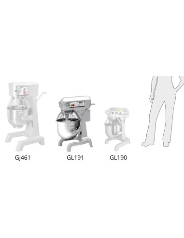 Batteur planétaire Buffalo 20L 1100W - 1,1kW professionnel