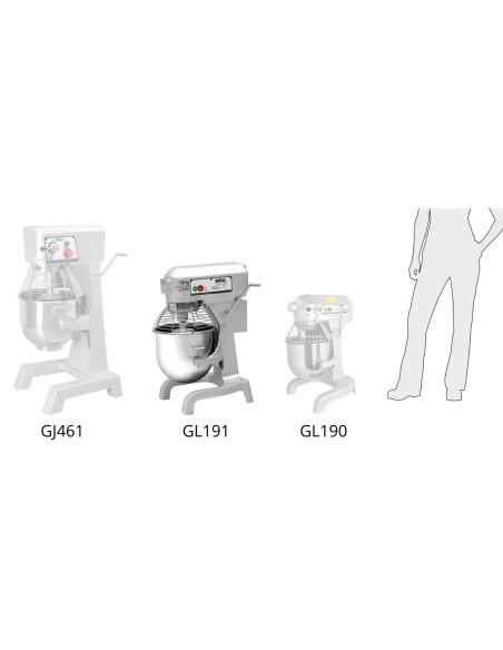 Batteur planétaire Buffalo 20L 1100W - 1,1kW professionnel