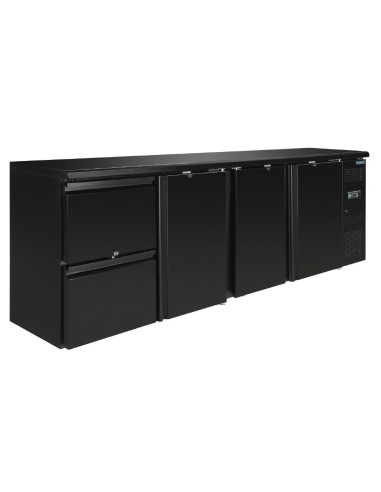 Arrière-bar Polar Série U 3 portes - 698 L noir
