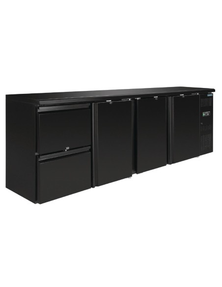 Arrière-bar Polar Série U 3 portes - 698 L noir