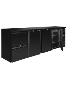 Arrière-bar Polar Série U 3 portes - 698 L noir 2
