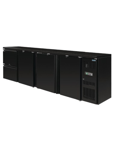 Arrière-bar Polar Série U 3 portes - 698 L noir