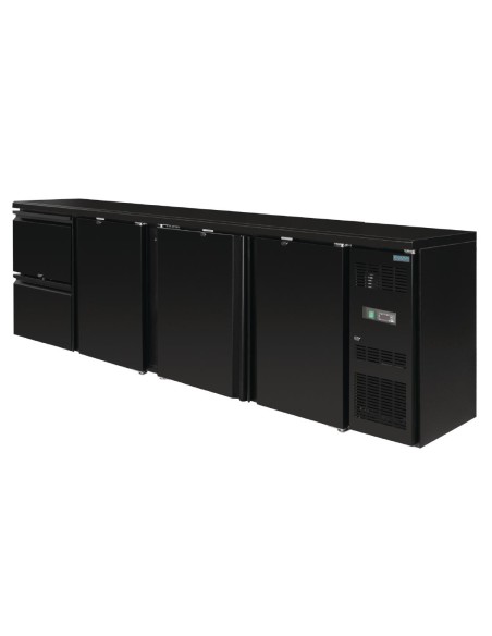 Arrière-bar Polar Série U 3 portes - 698 L noir