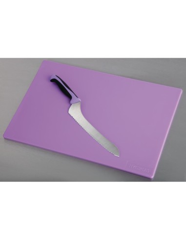 Planche à découper Hygiplas violette 10mm - anti-allergènes