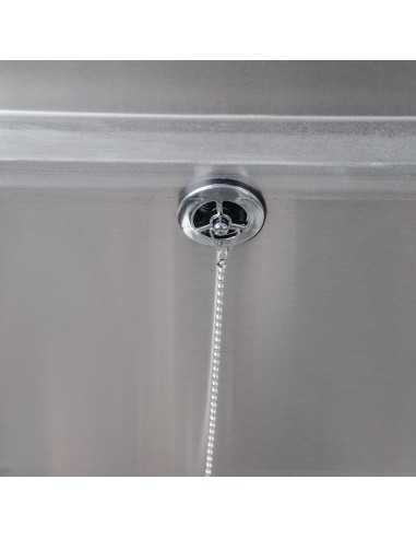 Bac vide seaux inox Vogue - Compact et durable