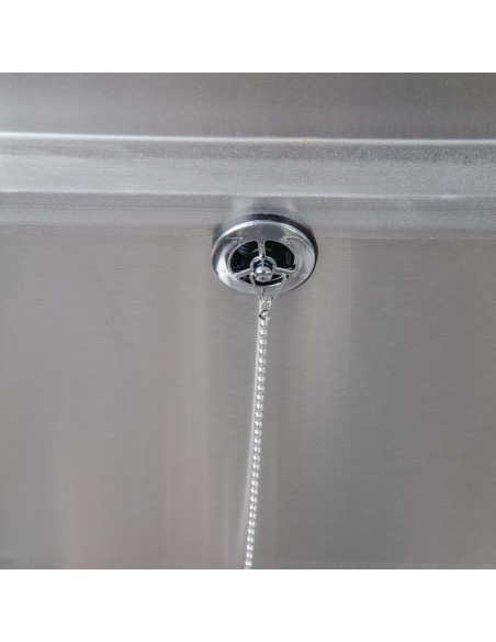 Bac vide seaux inox Vogue - Compact et durable