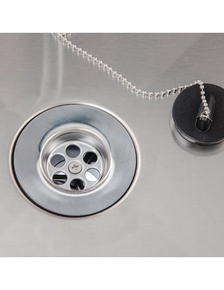 Bac vide seaux inox Vogue - Compact et durable