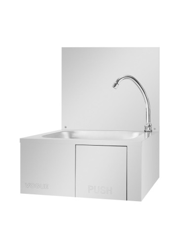 Lave-mains commande fémorale Vogue - inox, pré-assemblé