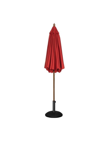Parasol rond Bolero 2,5m rouge - 2,37 m x 2,5 m