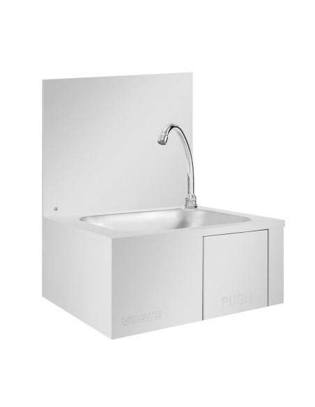 Lave-mains commande fémorale Vogue - inox, pré-assemblé